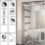 Hardware-onderdelen voor glazen douchedeuren